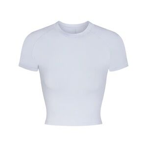 Skims New Vintage Cropped Raglan T-shirt - Periwinkle